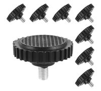 Uonlytech 8 Pièces Pieds de Support pour Balance à Usage Commercial Pieds de Balance en Caoutchouc Antidérapants M8 Noirs Numériques de Plateforme Usage Laboratoire et Pesée Commerciale
