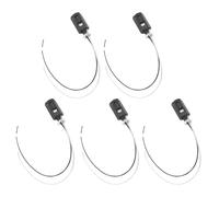 Uonlytech Adaptateur de Douille E12 en Bakélite et Cuivre Noir, Support pour Lampe Robuste et Résistant, Lot de 5 Pièces pour Lampes Plafond et Décorations Modernes