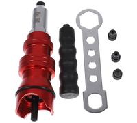 Uonlytech Adaptateur de Rivetage en Alliage D'aluminium Rouge pour Riveteuse sans Fil Haute Dureté et Faible Bruit, Accessoire pour Outils Automobiles