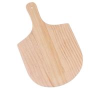 Uonlytech Beige Planche à Pizza en Bois Facile à Laver avec Surface Lisse, et Poignée Intégrée Plateau de Service, Fromage et Pizza la Maison