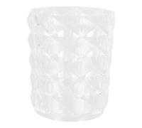 Uonlytech Boîte de Rangement pour Cosmétiques Transparente en Cristal Diamant, Pot Porte-pinceaux de Maquillage Multifonction, Seau Organisateur Léger pour Bureau et Usage Quotidien, 1
