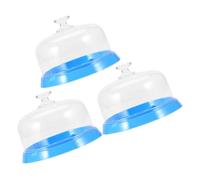 Uonlytech Boîte de Rangement pour Mouvements de Montres Plastique 3 Pièces Couvercle Anti-poussière, Support de Réparation Compact pour Atelier Horloger, Stockage des Pièces Détachées
