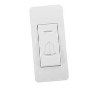 Uonlytech Bouton Poussoir Sonnette Extérieur Blanc pour Contrôle D'accès, Interrupteur D'éclairage de Porte D'armoire en Pc, Design Haute Puissance et Montage en Surface pour Bureaux
