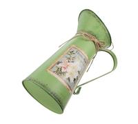 Uonlytech Broc à Eau Vintage en Fer Forgé Seau à Fleurs en Fer Décoratif pour Home Decor Pot de Fleurs en Forgé Élégant et Fonctionnel