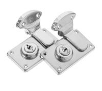 Uonlytech Cadenas à Moraillon Argenté 2 Pièces Poignée Confortable et Sécurité Renforcée pour Bagages et Accessoires de Voyage Style Esthétique Antique
