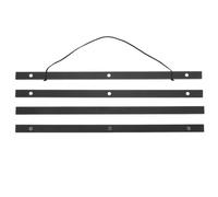 Uonlytech Cadre d'affiche magnétique en bois 4pcs, support de signalisation multifonctionnel, noir, pour magasins de détail et banquets
