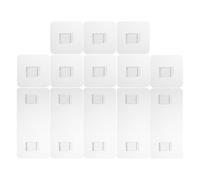 Uonlytech Crochet Adhésif Transparent en Acrylique Maintien Fiable 24 Pièces sans Perçage pour Étagère D'angle pour Panier Porte-savonnette