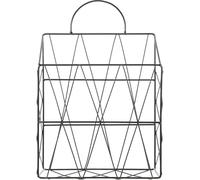 Uonlytech Étagère Murale en Fil Métallique pour Rangement de Livres et CD Support Suspendu pour Bureau et Salle de Classe