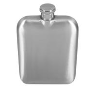 Uonlytech Flasque de Poche 6 Oz en Acier Inoxydable avec Fini Unique et Léger Argenté pour Activités Extérieures et Transporteur
