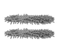 Uonlytech Pantoufles de Nettoyage Lavables et Réutilisables en Chenille pour Sols Lot de 2 Pièces, Semelles de Remplacement Antidérapantes pour Ménage la Maison