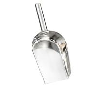 Uonlytech Pelle à Glace Légère en Acier Inoxydable à Base Plate | Bords Lisses, Prise Confortable, Moulage Monobloc, Design Simple pour Glaçons, Farine, Riz Cuisine