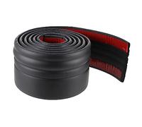 Uonlytech Plinthe Adhésive Autocollante Flexible 2 Mètres Noire 9,8 Cm Largeur en Mousse Réglable pour Décoration Intérieure Maison la Cuisine Salle de Bain Salon