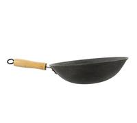 Uonlytech Poêle à Wok Robuste à Induction, Fer Noir, Manche Ergonomique | Poêle Quotidienne, Poêle à Frire Profonde, Fournitures Cuisine, pour Maison Cuisine Style Aléatoire