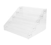 Uonlytech Présentoir à Épices en Acrylique 5 Niveaux Vertical pour Comptoir, Organisateur Moderne et Simple, Gain de Place Accès Facile, pour Magasins de Proximité