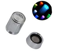 Uonlytech Robinet Led À 7 Couleurs Pour Cuisine Et Salle De Bain Embout Lumineux Avec Aérateur Intégré Installation Facile Résistant À La Corrosion Cascade Lumineuse Pour Eau Chaude Et Froide