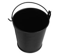 Uonlytech Seau à Barbecue en Métal Noir Facile à Nettoyer Seau à Graisse pour Barbecue Extérieur Cuisine Maison Robuste pour Garder Propre