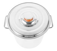 Uonlytech Seau à Saumure en Acier Inoxydable Poignée, Récipient de Cuisson pour Écrevisses, Casserole Solide Cuisine Professionnelle et Maison