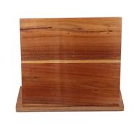 Uonlytech Support Magnétique pour Couteaux en Acacia Drainage Facile, Organisateur Cuisine pour Rangement Sécurisé et Pratique des Outils de Coupe Couleur Aléatoire