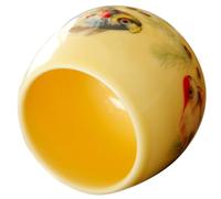 Uonlytech Tasse à Thé Gongfu en Céramique Jaune, Compacte pour Dégustation | Service à Thé Kung Fu, pour Thé Vertus et Oolong, Usage Restaurant, Famille ou Invités