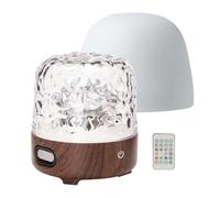 Uoqpty Lunie Light - Lampe Vague Océanique Lunie, Veilleuse Projecteur Vague Océanique Avec Enceinte Bluetooths, Lampe LED Champignon 16 Couleurs Avec Télécommande, Recharge, 4 Modes Bruit Blanc