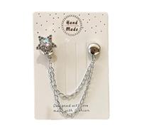 Uoqpty Pinces magnétiques pour vêtements | Accessoires de Sans Aiguille - Pince bouton pour serrer la taille - Pour manches, foulards, chemises, blouses, robes, femmes, amie, mère