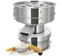 UORDBY Tamis Vibrant électrique en Acier Inoxydable - Tamis à Farine Automatique 50 W avec 2 Tamis (Maille 40/60), 1350 TR/Min pour Farine de Grains, de Haricots et de pâtisserie 15CM