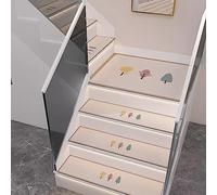 uoXHFdh Ensemble de 5 Tapis sécurité 10" x 30" for escaliers intérieurs, adaptés aux Enfants, Personnes âgées et Animaux Compagnie(2,26cmx75cm)