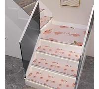 uoXHFdh Ensemble de 5 Tapis sécurité 10" x 30" for escaliers intérieurs, adaptés aux Enfants, Personnes âgées et Animaux Compagnie(6,26cmx75cm)