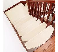 uoXHFdh Ensemble de 5 Tapis Sol Autocollants d'intérieur for escaliers, destinés aux Personnes âgées, Enfants et Animaux domestiques(6,75 * 24+3cm)