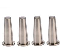 uoXHFdh Pieds de Meubles en métal argenté, Forme d'épingle à Cheveux, 8 20 cm (lot 4)(Brushed Silver,12cm)