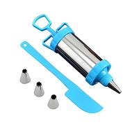 Uozonit Seringue de décoration de gâteau en métal, seringue à Passepoil pour décoration de gâteau | Outils de décoration de crème Dessert réutilisables,Kit de tuyauterie de glaçage de Cupcakes,