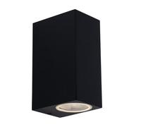 Up and Down éclairage extérieur LED porte d'entrée extérieur lampe murale en aluminium extérieur lampe de terrasse, changement de couleur dimmable avec télécommande, 2x RGB 3W 2x 290lm 3000K, LxH 6,8x