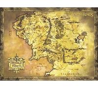 Up Close Poster Le Seigneur des Anneaux Carte de la Terre du Milieu (135,5cm x 98cm)