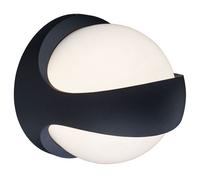 UP DOWN applique extérieure LED applique boule UP et DOWN s'allume à l'extérieur anthracite, boule en blanc, 1x LED 12 watt 520 lumens blanc chaud, HxLxA 20x20x18 cm