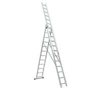 UP Echelle transformable en aluminium coulissante extensible 3 plans 12 marches