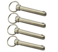 UP100 Lot de 10 goupilles à bille à dégagement rapide avec extrémité sphérique à ressort (10 x 62 mm) de diamètre 6 mm, 8 mm, 10 mm
