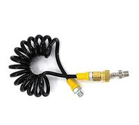 UP100 Pompe de remplissage d'air pneumatique PCP à filetage M10 x 1 63 MPa, tuyau à distance en nylon haute pression pour moto, vélo, voiture (tube avec 1 lot QD)