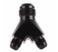 UPALDHOU Adaptateur de Raccord de Bloc Y en Alliage D'aluminium, AN10 | Pour Répartiteur à Haut Débit, Joint étanche, Idéal Pour les Conduites de Liquide ou de Gaz, Compact Monobloc en Aluminium