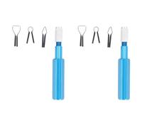 UPALDHOU Couteau à Dépecer le Sol, 4 Lames, Poignée Ergonomique | Lames en acier rapide, Manche en alliage d\'aluminium, Facile à utiliser, Idéal pour les revêtements de sol en PVC