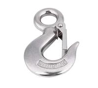 UPALDHOU Crochet de Levage Pivotant, en Acier Inoxydable 304 Authentique, Clip à œil Rond, Manilles D'ancrage à Anneau en D pour Sangle de Remorquage, Treuil, Récupération de Traction (90mm/0.5T)