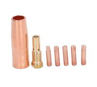 UPALDHOU Kit de Buse sans Gaz à Fil fourré, 5 Pointes Conductrices en | Compatible avec Forney Easy Weld, Construction en laiton durable, Installation facile, Compatible avec Century FC90