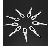 UPALDHOU Lame en Plastique pour Tondeuse à Gazon, 50 Pièces, Ensemble | Vitesse de coupe élevée, bords , résistant à la rouille, compatible avec ALM 28, ALM 30