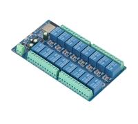 UPALDHOU Module Relais 16 Canaux pour Maison Intelligente | WROOM-32E intégré, 16 sorties relais, compatible DC 5-12 V, facile à utiliser, applications polyvalentes
