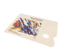 UPALDHOU Palette de Papier Jetable pour Fournitures Artistiques, Papier de Palette Facile à Mélanger et Détachable pour Aquarelle Gouache, Trou pour le Pouce Pratique