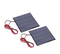 UPALDHOU Panneau Solaire en Polysilicium 9V 2W Module | Haute efficacité, facile à bricoler, câble de 100 cm, adapté aux lampes solaires, matériau durable