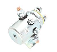UPALDHOU Relais de Treuil, Relais Solénoïde 12 V 200 A avec Boîtier Métallique et Couvercle nickelé, Normalement Ouvert 2 Points en Cuivre, Installation Simple pour ATV UTV Marine