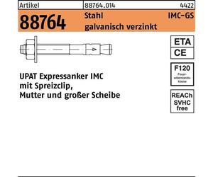 Upat Expressanker IMC 12/200/294 GS gvz avec grande rondelle - 10 pcs.