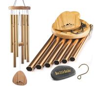 UpBlend Outdoors Carillon éolien pour extérieur - Carillon éolien en bronze de 73,7 cm pour l'extérieur, carillon éolien harmonique pour l'extérieur, carillon éolien pour maman, grand-mère, carillon à