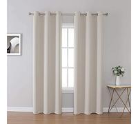 Upcortinassi Inherent Rideaux ignifuges pour écoles salles de ortoir, Maison de Retraite, Beige Clair, 106,7 x 213,4 cm, 1 Panneau