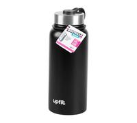 UPFIT - Bouteille isotherme - Système double paroi - Matière: Inox - Maintient 6h chaud et 12h froid - Contenance: 1 litre - Facile à nettoyer & à utiliser - Idéal pour les boissons chaudes et froides